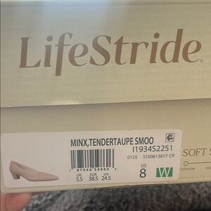 LifeStride Minx Pump in Tender Taupe Brand New